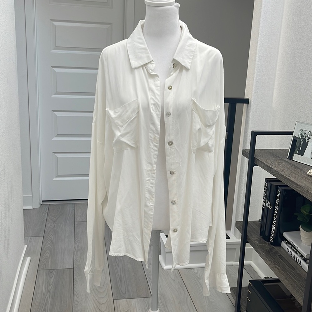 White VICI Button Down